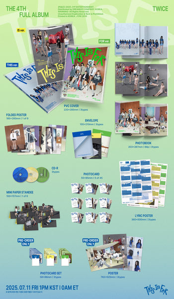 TWICE - THIS IS FOR (incluye set photocard preventa)