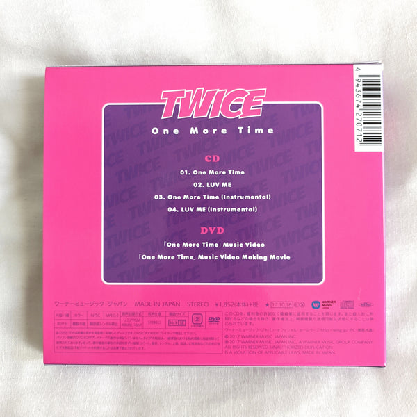 TWICE - One More Time Limited "A" ver. (abierto) 1st Single